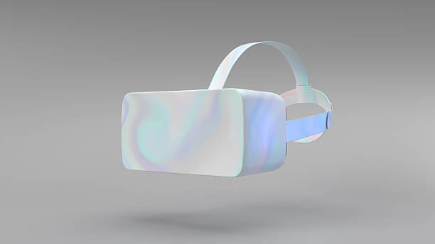 istock Iridescent VR Isolated in Studio with Colorful Light Effect 2246781262