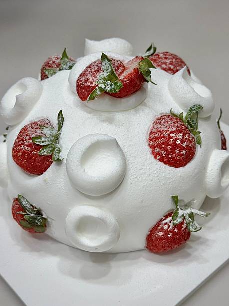 Strawberry birthday cake