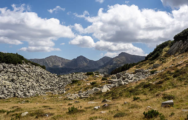 View at Polezhan peak in Pirin mountain, Bulgaria, Europe.