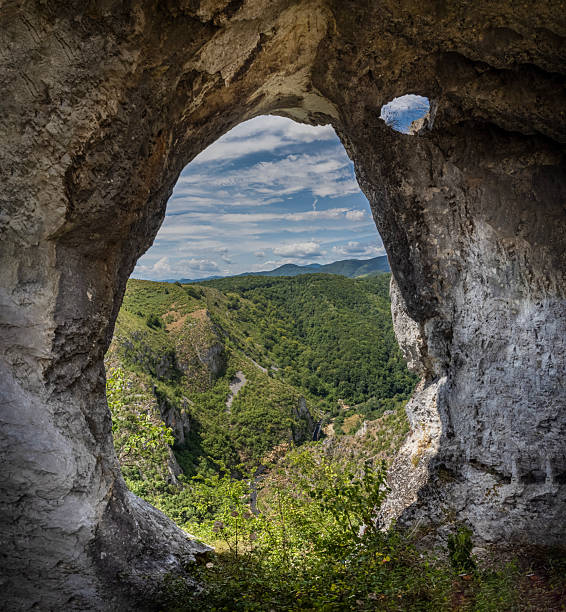 The lady's ring ( Inelul Doamnei ), natural monument in Valcan mountains, Romania, in the area of the Sohodol Gorge.