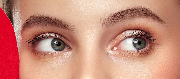 istock Beautiful female eyes with long eyelashes 2246788609