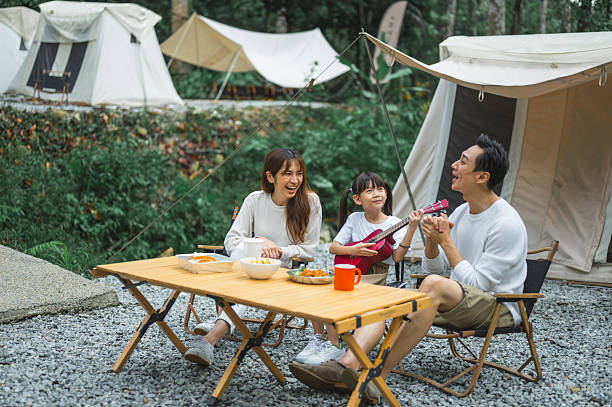 istock Foldable Fun: Family Jam Session at Dusk 2246789623