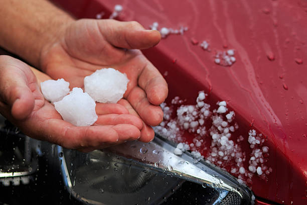 istock Hail damage to the car 2246791483