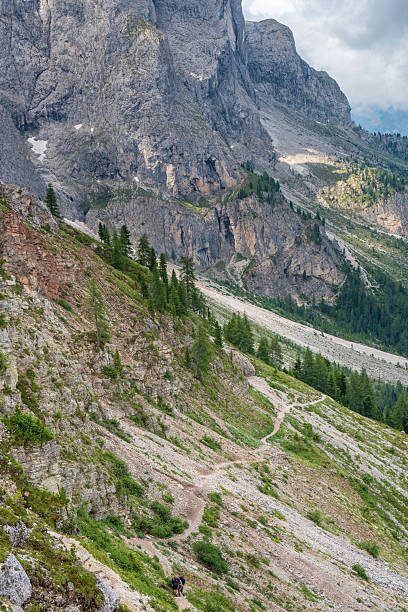 istock Hiking trail at mountainside in the dolomites alps 2246795429