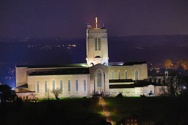 istock Guildford Cathedral at night Surrey England 2246811007