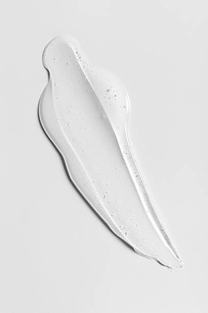 istock Transparent skincare gel smear on white background 2246812732