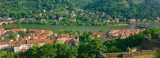 istock Panoramic Heidelberg Old Town with Old Bridge and Neckar River, Germany during 2000s 2246822277