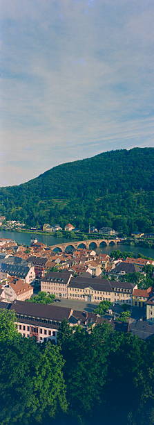 Heidelberg Old Town with Old Bridge and Neckar River, Germany during 2000s