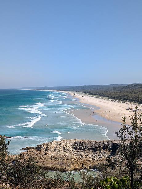 istock Busy surf beach and headland on North Stradbroke Island 2246824931