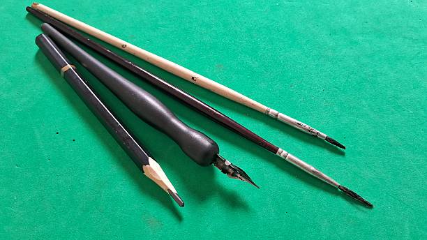istock Artist's tools, brushes, pencils, and fountain pens 2246825187