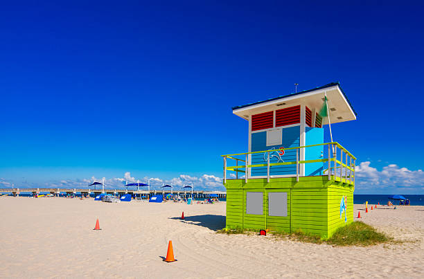 istock Lifeguard tower on Pompano Beach Florida USA 2025 2246827475
