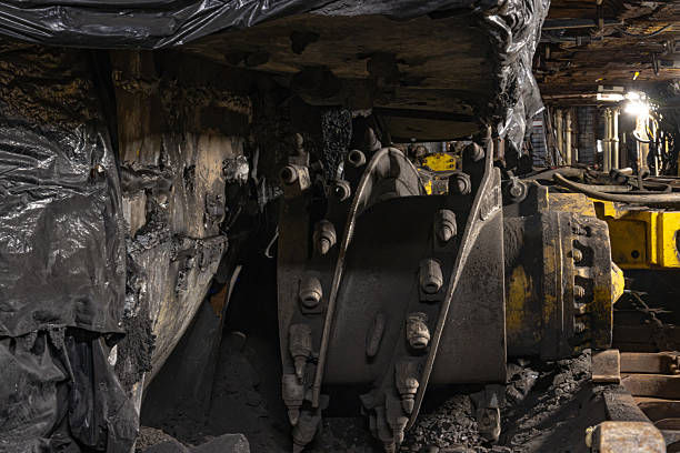 Bucket wheel excavator in a lignite mine.