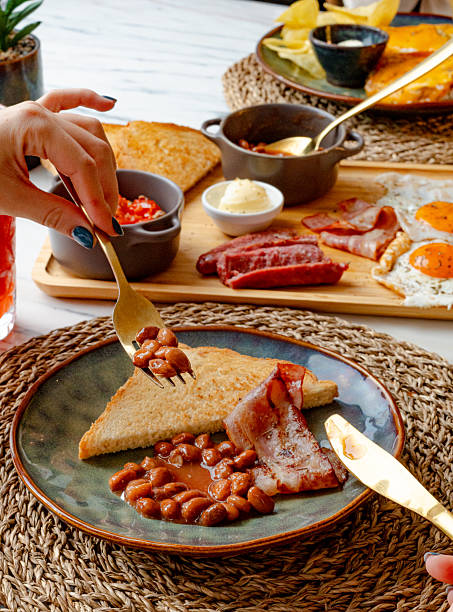 Hands Serving Food and Drinks at Breakfast Table – Brunch and Gastronomy Lifestyle Photography