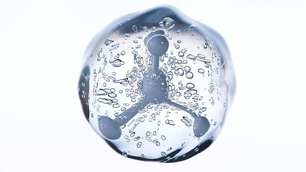 istock Transparent cosmetic gel fluid, serum with 3D molecules, bubbles cream, gel, moisturizer, cosmetic, liquid gel drops, hyaluronic , Close-up liquid oil, Natural Organic Cosmetics, skin care, beauty animation 2246836286