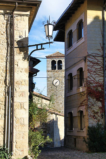 istock Vigoleno Medieval Village Clock Tower View 2246841047