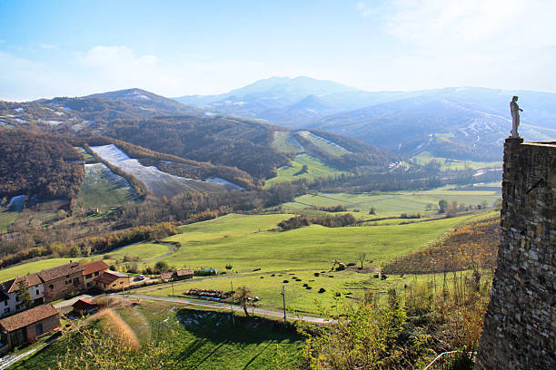 istock Scenic View of Valleys from Vigoleno Castle Wall 2246841054