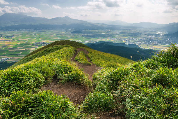 istock Mountain peak viewpoint at Daikanbo observatory, Mt. Aso, Kumamoto 2246842728