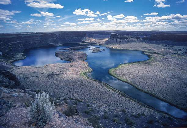 Sun Lakes-Dry Falls SP - Grand Coulee Wide View - 1989