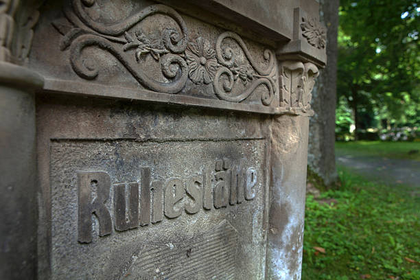 istock Tombstone with German text at Georgenthal Thuringen Germany 2246852961