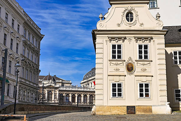 Traditional architecture in old town in Vienna, Austria.