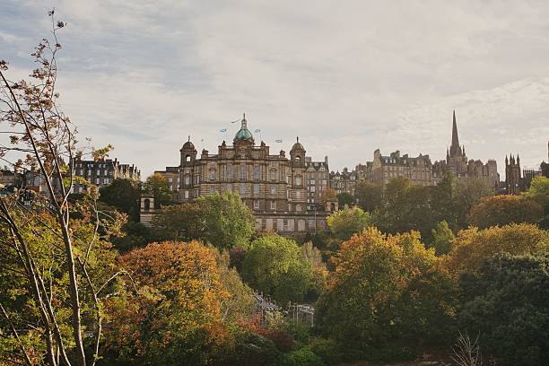 istock Edinburgh's historic architecture amidst autumn foliage. 2246855323