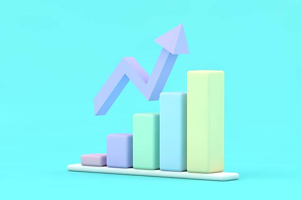 istock 3D Pastel Bar Chart with Upward Arrow – Minimal Growth, Business Analytics and Positive Trend Illustration 2246859219