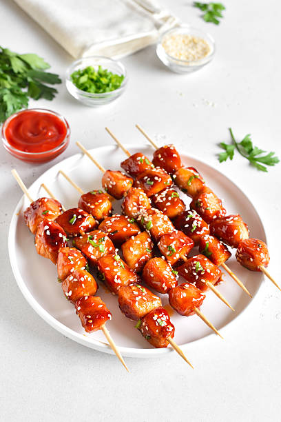 istock Teriyaki chicken skewers 2246859614