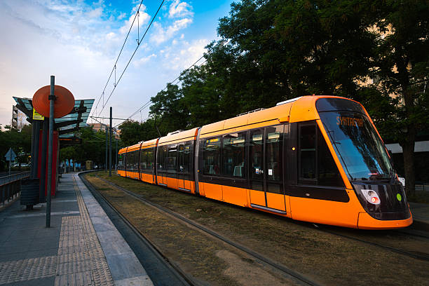 istock Urban Tram Line in Central Athens 2246867238
