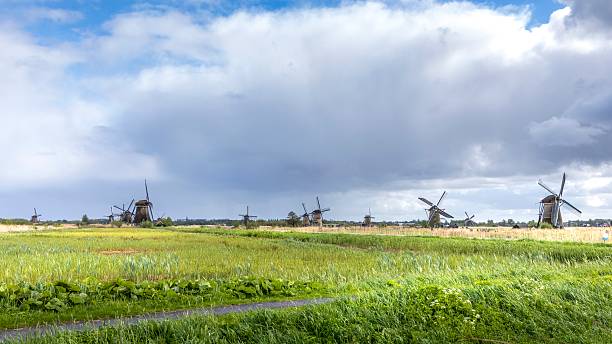 istock Kinderdijk, a village in the Netherlands, is famous for its iconic windmills 2246873615