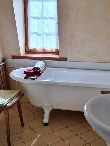 Modern bathtub isolated on the white background (Clipping Path)