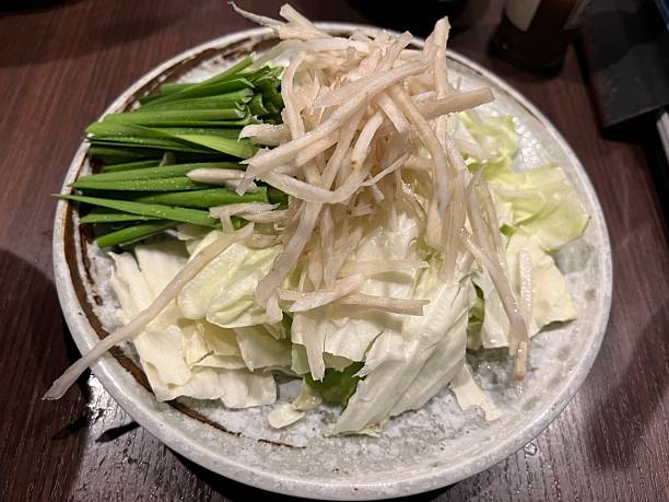istock Vegetables for Japanese hot pot with beef offal 2246884344