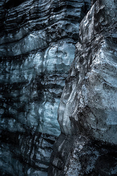 istock Ice cave in the glacier in Iceland. Toned blue image. 2246889133