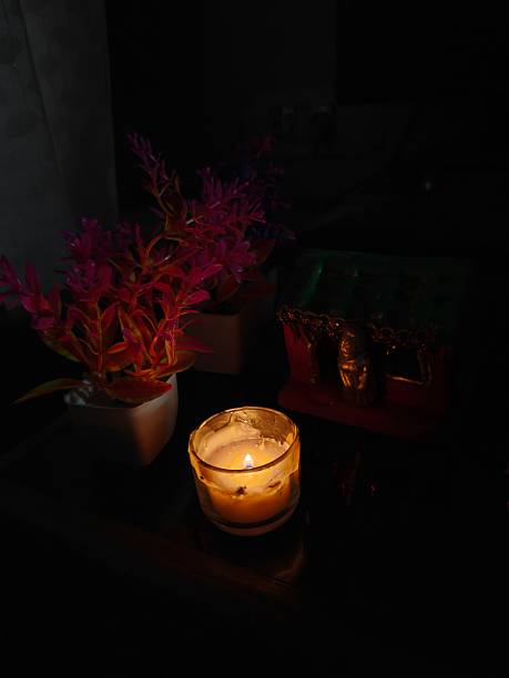 istock Picture of Candle light with dark background 2246904582