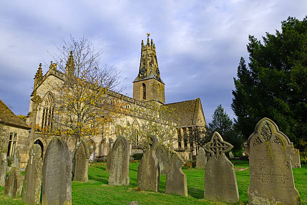 Low Angle View Of Sir Edward Cathedral In Corfe Village