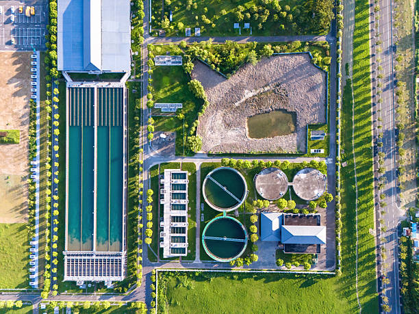 istock sewage treatment plants in the city 2246913077