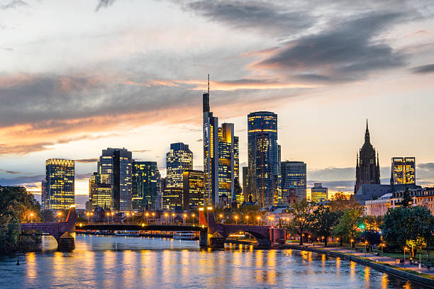 istock The Frankfurt City Skyline at Sunset, Germany 2246916461