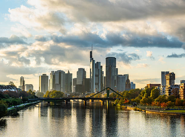 istock The Frankfurt City Skyline and Main River at Sunset, Germany 2246916497
