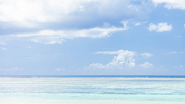istock Quiet tropical beach with crystal clear water, Guam island, 2246938007
