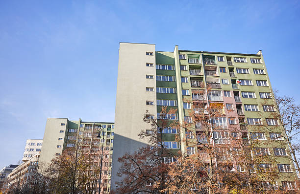 istock Prefabricated apartment blocks in Warsaw, Poland. 2246939761
