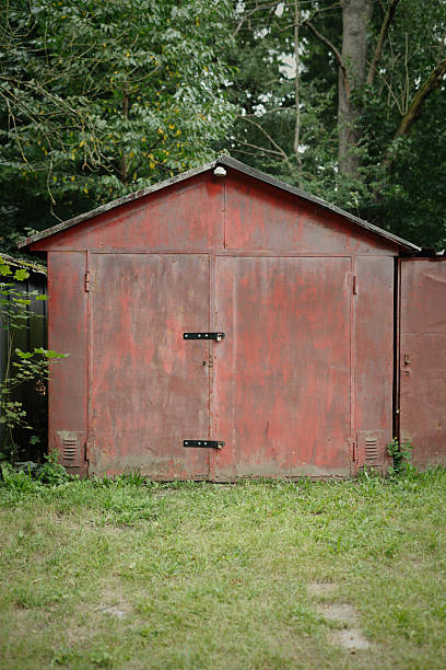 istock Depressive location with a metal gate where the crime occurred 2246949084