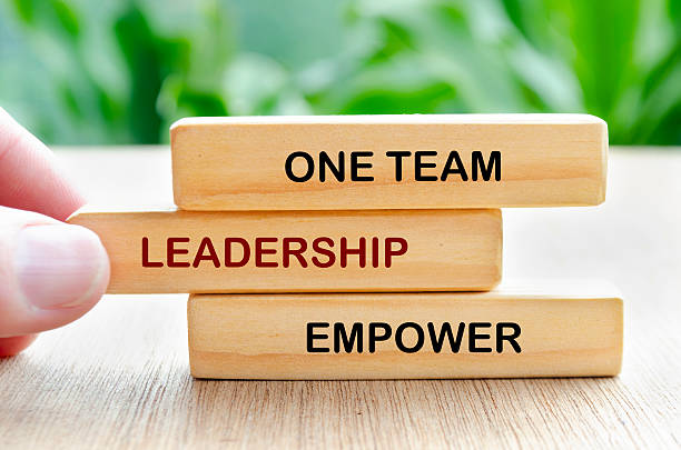 istock One Team, Leadership and empower text on wooden blocks. Leadership concept. 2246951349