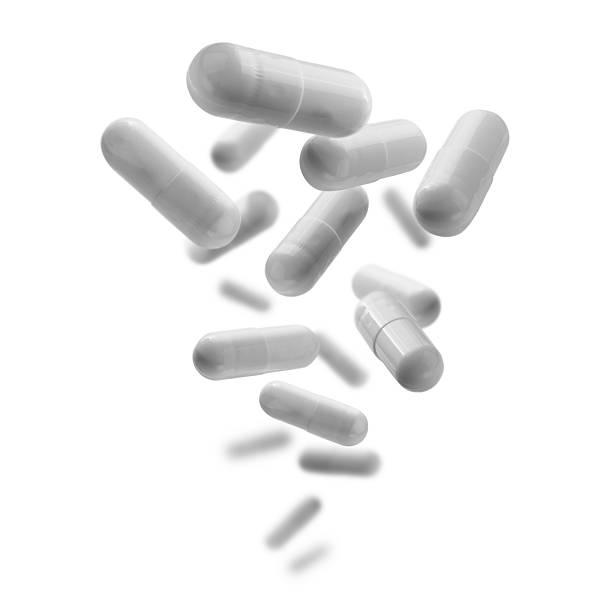 istock Capsules with the drug levitate on a white background 2246962409