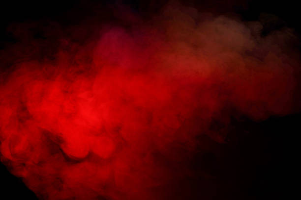 istock Orange and red steam on a black background. 2246962443