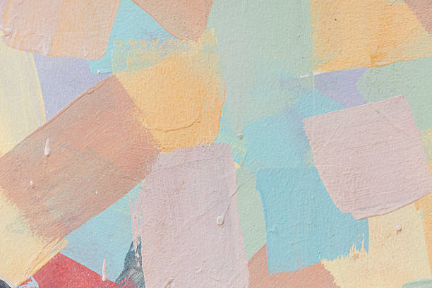 istock Warm peach oil paint texture with lively random brush strokes creating a vibrant abstract wall background, perfect for artistic projects, design overlays, and creative compositions 2246962862