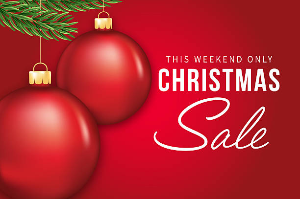 istock Christmas Sale Banner With Red Ornament 2246967981