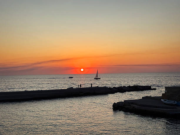 Sunset in Gallipoli,  Puglia, Italy