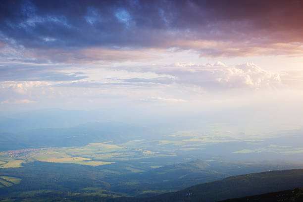 Fantastic view of the dark overcast sky. Dramatic morning scene. Scenic image of textured sky. Ecology concept - climate change in the environment. Stunning wallpaper. Discover the beauty of earth.