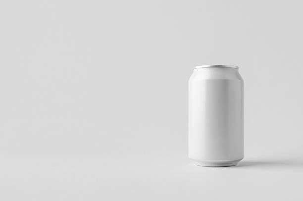 istock White small beer or soda aluminum can mockup. 2246978793