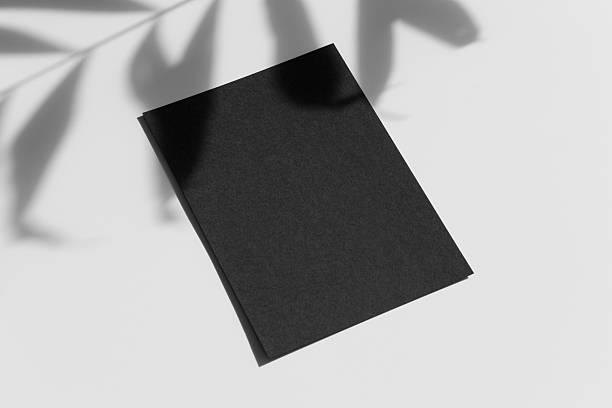 istock Black flyer, postcard, invitation mockup, shadow overlay, 5x7 ratio 2246978930