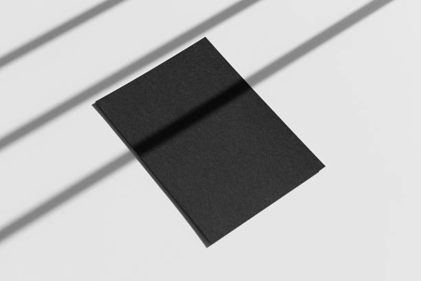 istock Black flyer, postcard, invitation mockup, shadow overlay, 5x7 ratio 2246978982